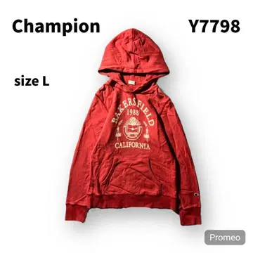 [ 즉시 구매 OK ] champion 후드티 후디 사이즈 L 레드