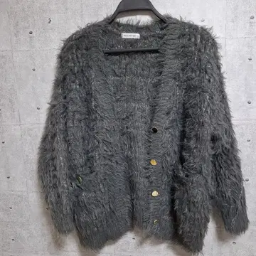 NATURAL BEAUTY BASIC 샤기 가디건 라메