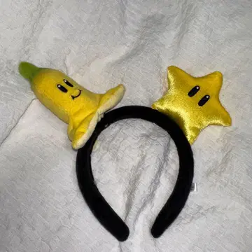 바나나와 별 캐릭터 머리띠 닌텐도 월드