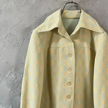 빈티지 자켓 풀버튼 더블 포켓 베이지 스카이블루 LO18