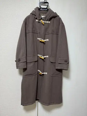 [ 미사용 새상품 ] 프릭스스토어 브라운 더플 코트 후드 부착
