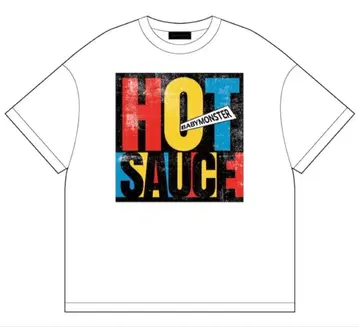 BABYMONSTER HOT SAUCE 빅 프린트 T셔츠 WHITE
