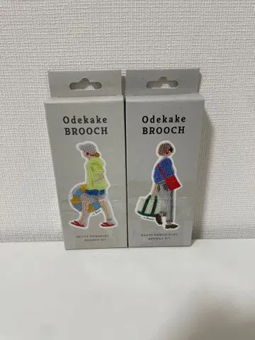 미개봉 새상품 Odekake BROOCH 2개 세트