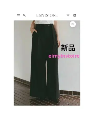eimyinstoire 블랙 와이드 팬츠 M 사이즈