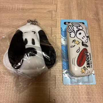 스누피 1번 복권 안경 케이스 모바일 파우치 2개 세트