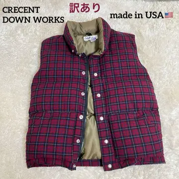 하자품 Crescent Down Works USA 다운 베스트 S