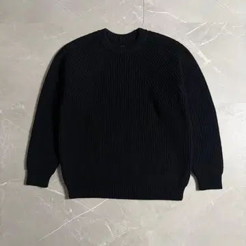 새상품급 BATONER 블랙 니트 SIGNATURE CREW NECK