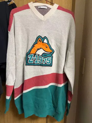 ZARA V넥 여우 롱니트