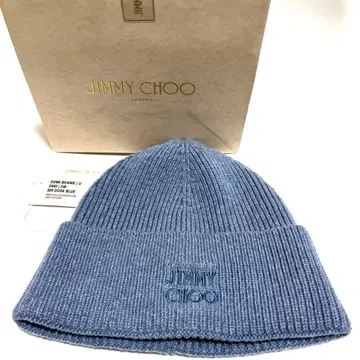 JIMMY CHOO DOMI BEANIE 더스크 블루