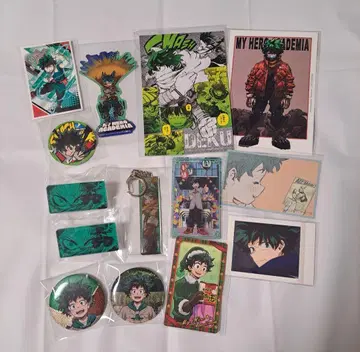 히로아카 미도리야 이즈쿠 묶음 판매 카드 키링 배지