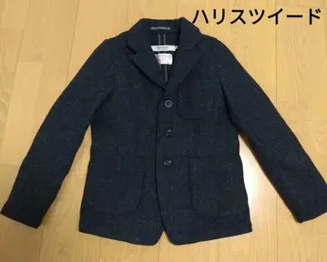 옴니갓 해리스 트위드 트위드 자켓 네이비 S 울 100%