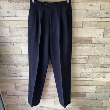 TOKIO KUMAGAI 2 플리츠 테이퍼드 팬츠 sizeM 레이온 혼방