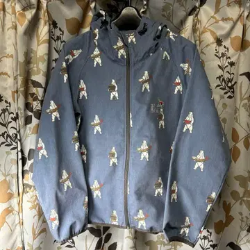 고 슬로우 캐러밴 곰 블루종 자켓