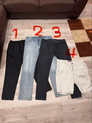 팬츠 4세트 남성용