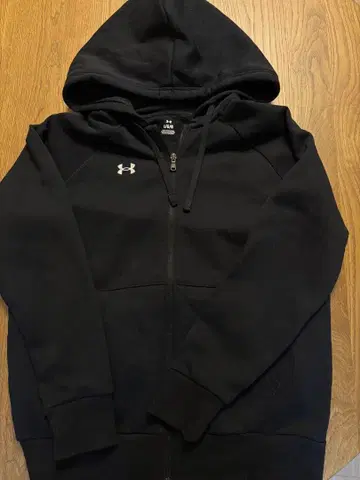 언더아머 블랙 풀 집업 후드티 L 사이즈