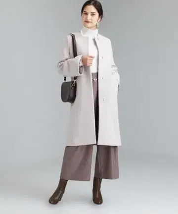 그린 라벨 릴랙싱 노카라 코트 베이지 34