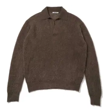 BABY SURI ALPACA SHEER KNIT SKIPPER POLO