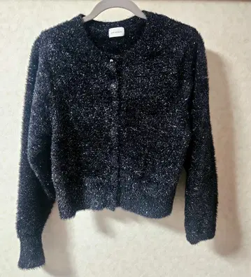 그린 라벨 릴랙싱 라메 니트 가디건