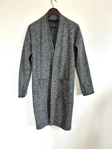 theory 그레이 롱 울 가디건