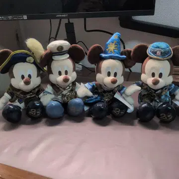 미키마우스 봉제 인형 4체 세트