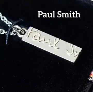 [새상품급] 폴스미스 Carving Logo 목걸이 플레이트