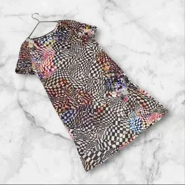 [ 폴스미스 ] ( M ) 셔츠 원피스 올 패턴 멀티 컬러 꽃무늬 코튼