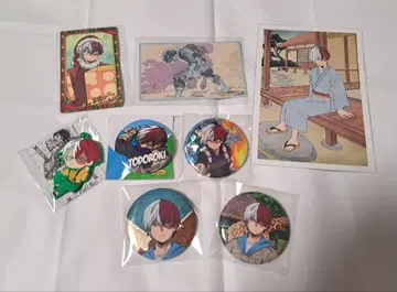 히로아카 토도로키 쇼토 묶음 판매 카드 키링 배지