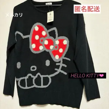 산리오 헬로키티 성인 니트 스웨터 [현품 한정] 택 포함 미사용품
