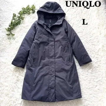 유니클로 울트라 웜 하이브리드 다운 롱 코트 L