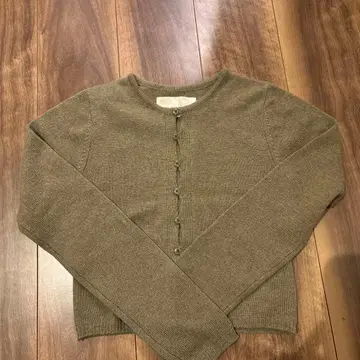 투데이풀 캐시미어 컴팩트 가디건 올리브