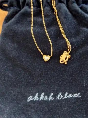 AHKAH 하트 다이아 목걸이