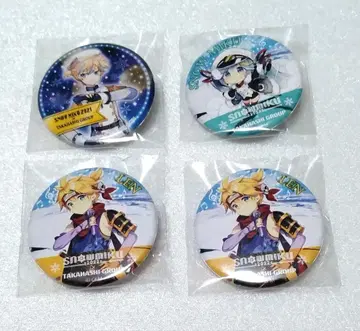 카가미네 렌 유키 미쿠 SNOWMIKU 타카하시 그룹 콜라보 캔뱃지 세트