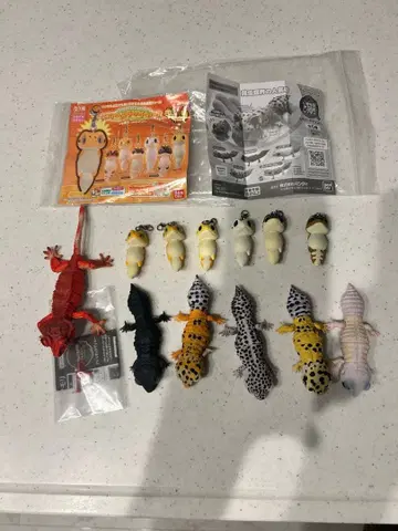 도마뱀 피규어 레오파드게코 전종 기타
