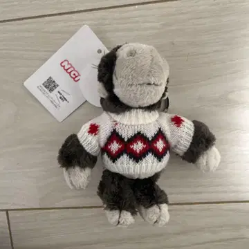 PLAZA 한정판 니키 NICI 봉제 인형 키링 니트 고릴라