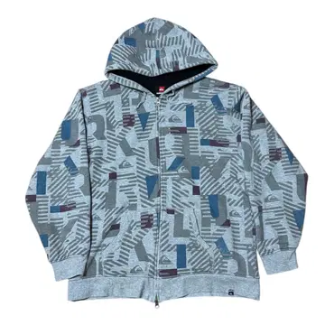 00s Quiksilver 더블 지퍼 보아 후드티 XL 사이즈