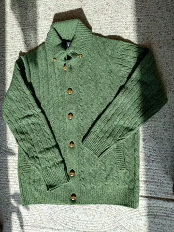 NEWYORKER 남성용 다크 그린 가디건