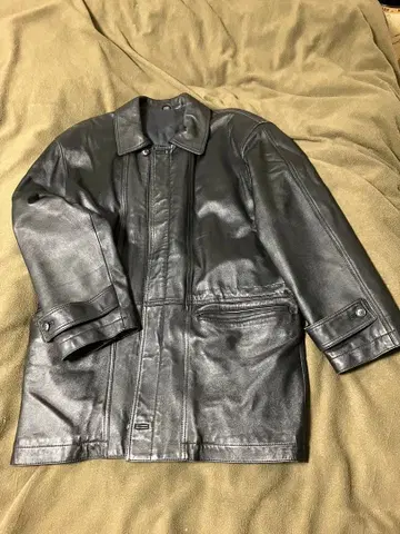 블랙 가죽 자켓 M 사이즈