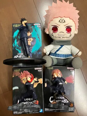 주술회전 피규어 세트 스쿠나 봉제 인형 포함