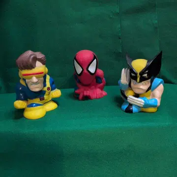 스파이더맨 울버린 사이클롭스 저금통 3체 Set