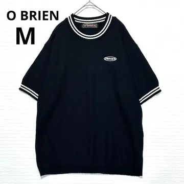O BRIEN 니트T셔츠 상의 니트 디자인T셔츠 네이비 M