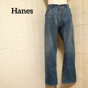 Hanes 헤인즈 와이드 데님 팬츠 청바지 스트레이트 빅 사이즈