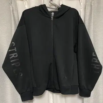 adidas 블랙 후드티 풀 집업