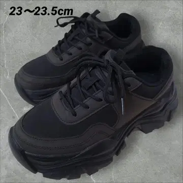 통굽 스니커즈 볼륨 스니커즈 신발 블랙 23 23.5