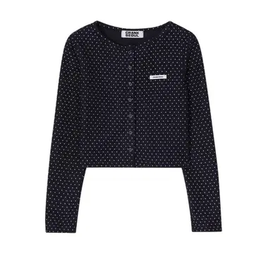 CRANK Dot Fleece Cardigan 도트 가디건 긴팔