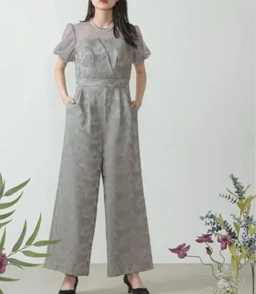 Kana 튤 퍼프 슬리브 올인원 하이웨스트 파티 드레스