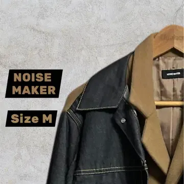 NOISE MAKER [ 이탈리아 원단 ] 데님 자켓 도킹 체스터 코트