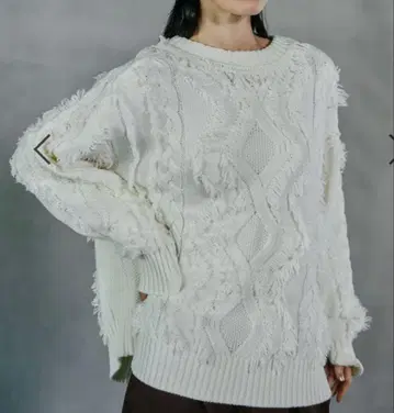 5 게이지 케이블 프린지 풀오버