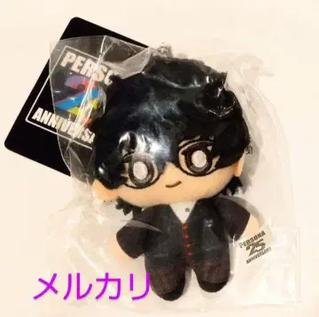 페르소나 5 주인공 봉제 인형 키링 아케치 고로 조커 페르소나 25주년