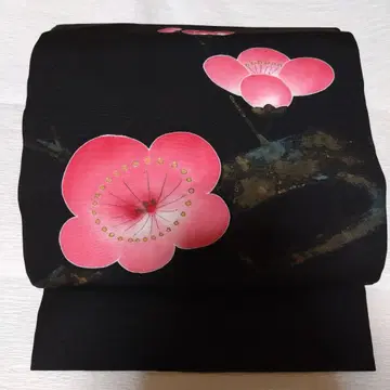 나고야 오비 시오제 블랙 매화