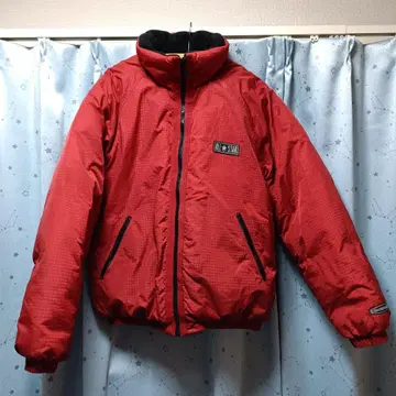 CONVERSE ALLSTAR 다운 자켓 나일론 빨간색 레드